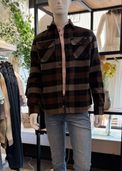 Gabbiano flanel overshirt Oak brown