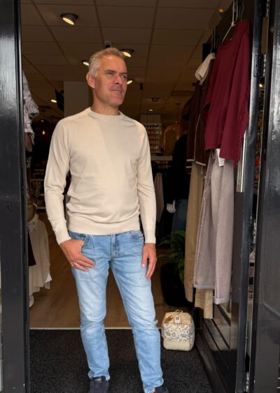 Gabbiano Dome crewneck knit coastal sand/ beige