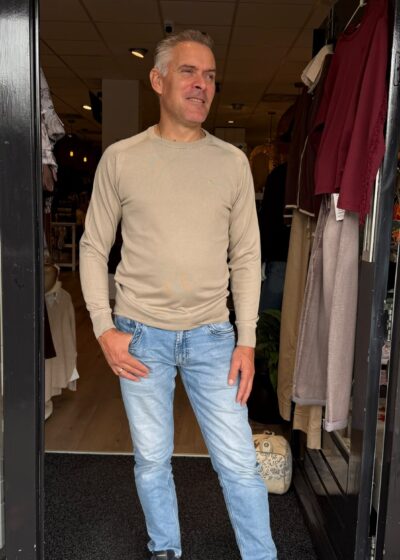 Gabbiano Dome crewneck knit taupe