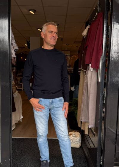 Gabbiano Dome crewneck knit navy